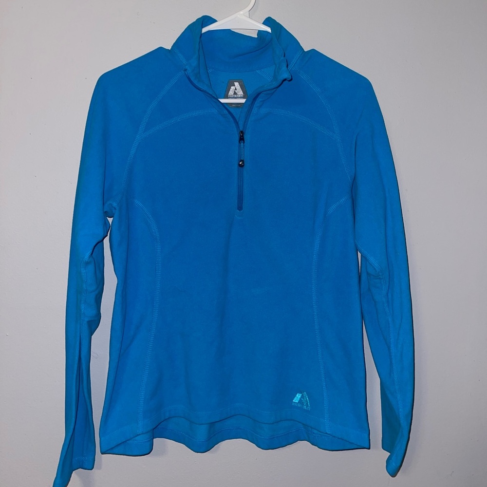 Blue zip up
